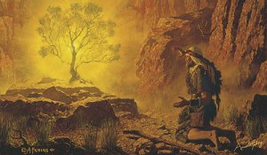 Moses and the Burning Bush Arnold Friberg